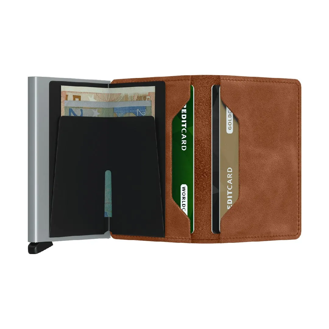 Secrid Slim Wallet Vintage Cognac-Silver