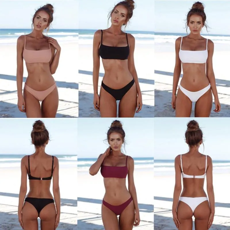Sexy Swimwear Summer  Bikini Set Two Piece