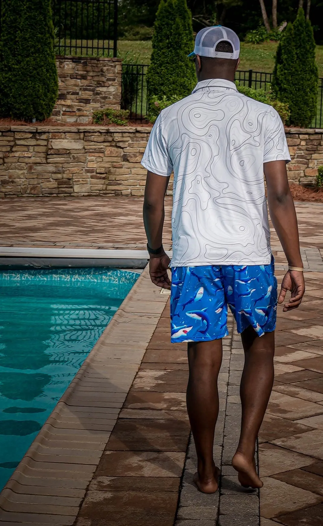 Sharks Swim Trunks