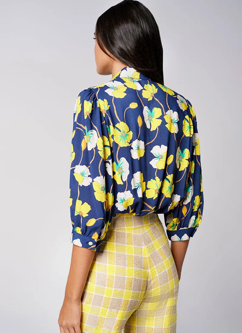 Shirred Pocket Blouse