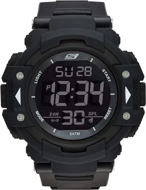 Skechers Men's Digital Black Fabric Strap SR1037