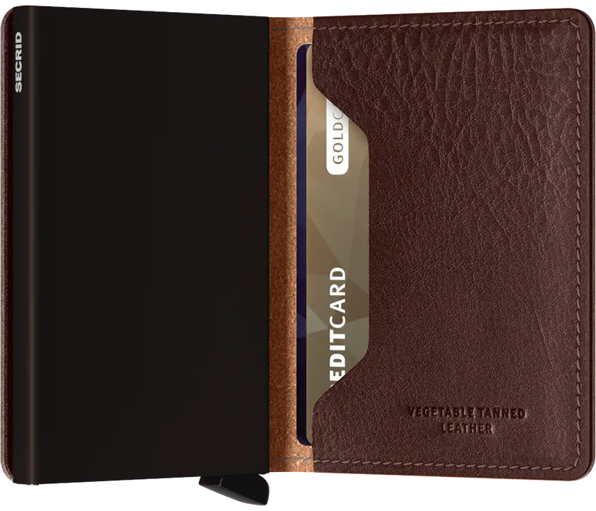 SLIMWALLET VEG ESPRESSO-BROWN