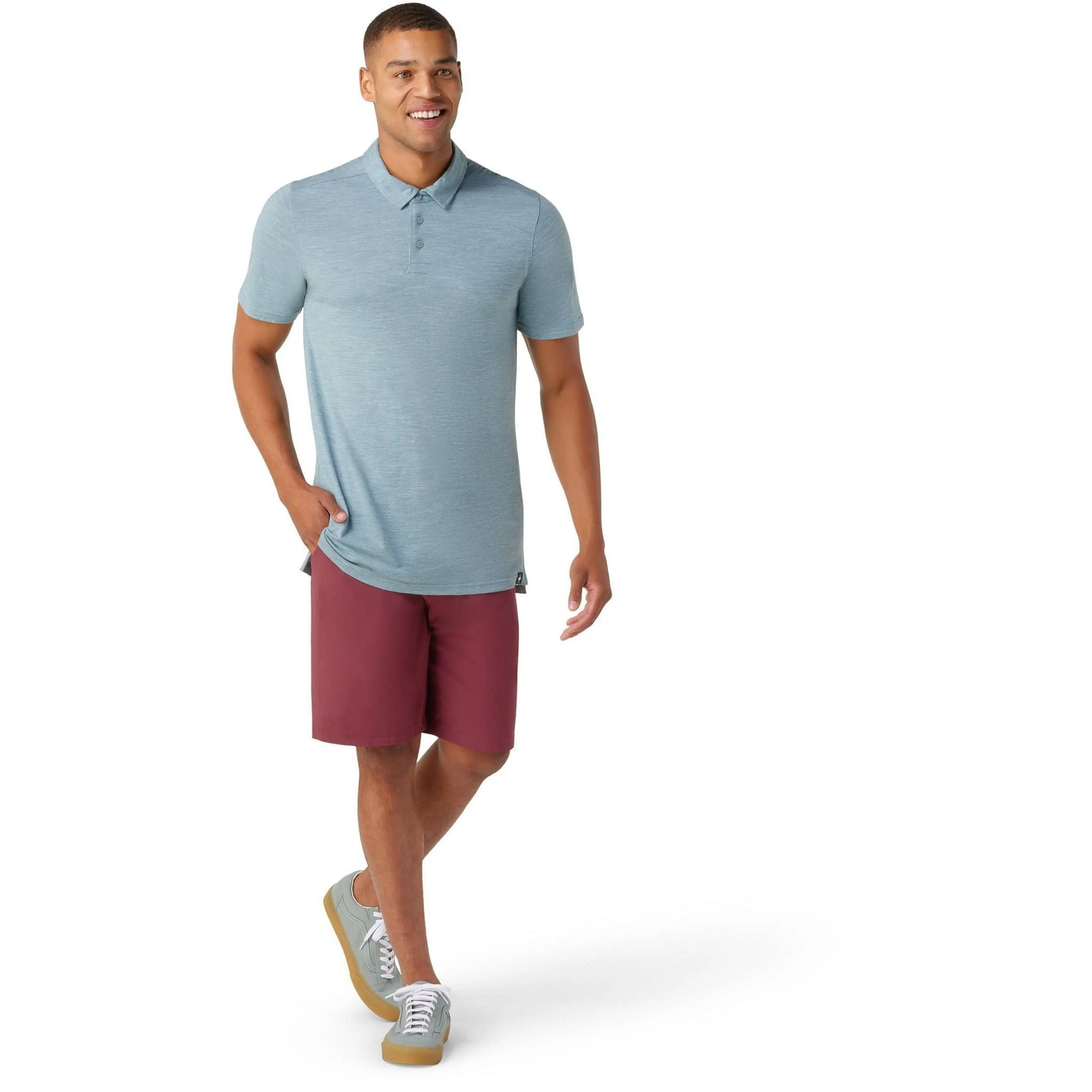 Smartwool Mens Merino Hemp Blend Short-Sleeve Polo