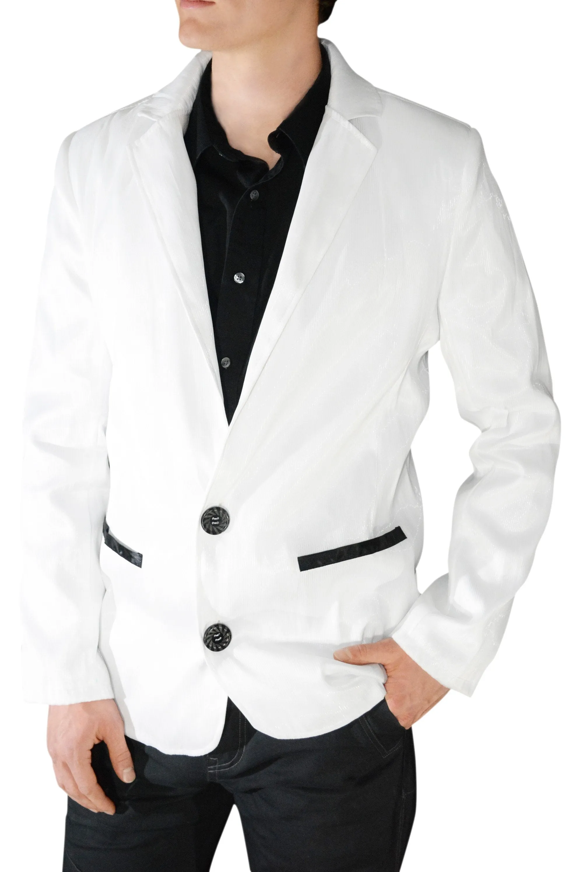 Sound Activated Fiber Optic Men's Suit  - Bluetooth