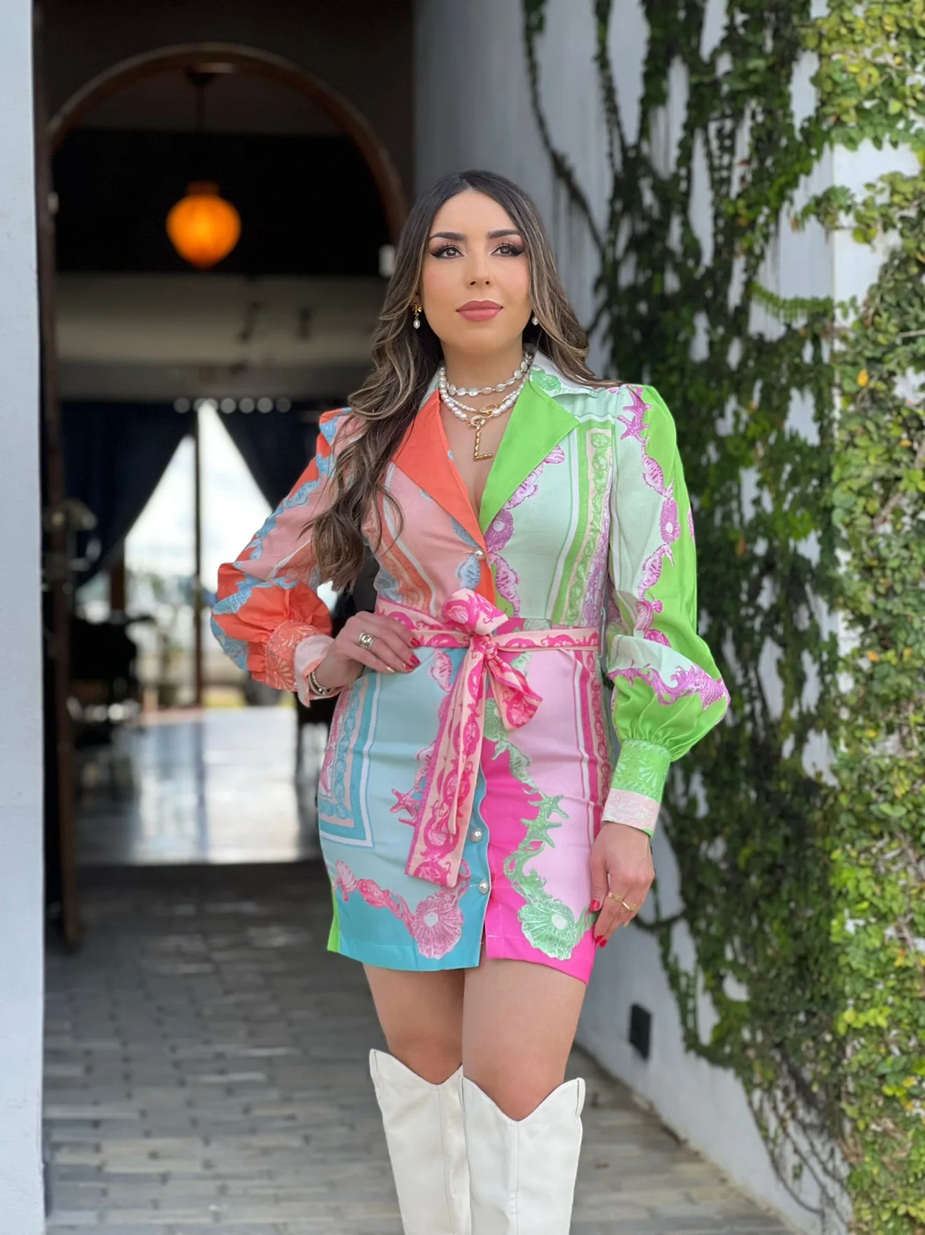 Spring Floral Short Dress
