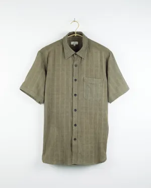 S/S Kabir Shirt in Mockleno Hatch Check Sage