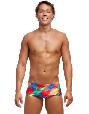 Stroked Classic Swim Trunks - Multi
