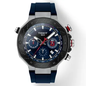T-Race MotoGP Automatic Chronograph Blue Dial Silicone Strap Men's Watch T141.427.27.041.00