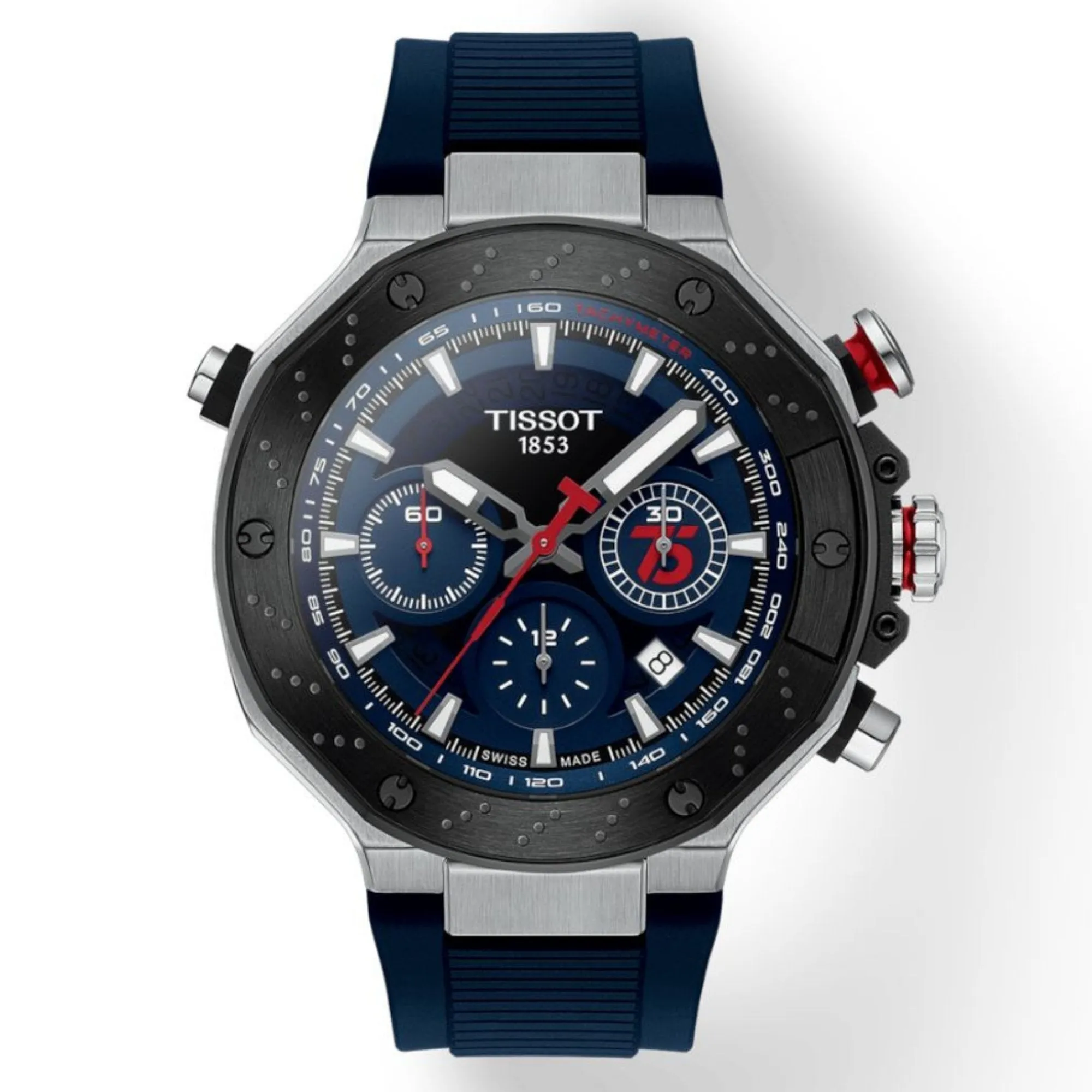 T-Race MotoGP Automatic Chronograph Blue Dial Silicone Strap Men's Watch T141.427.27.041.00