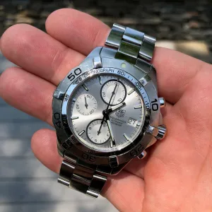TAG HEUER Aquaracer CAF2111 Caliber 16 Steel Chronograph Automatic 300M Wristwatch
