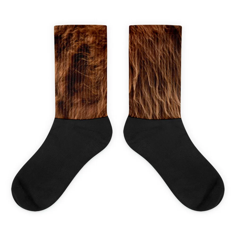 The All-In Bigfoot Socks (Dark Brown)