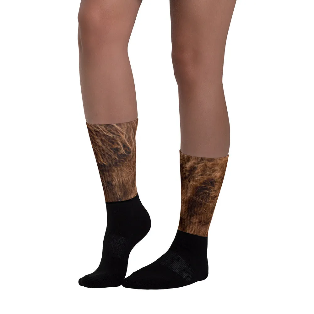 The All-In Bigfoot Socks (Dark Brown)