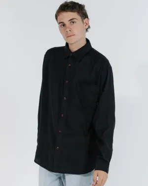 Thrills Minimal Oversized LS Shirt Black