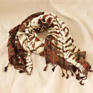 Tiger Queen Handwoven Cotton Scarf