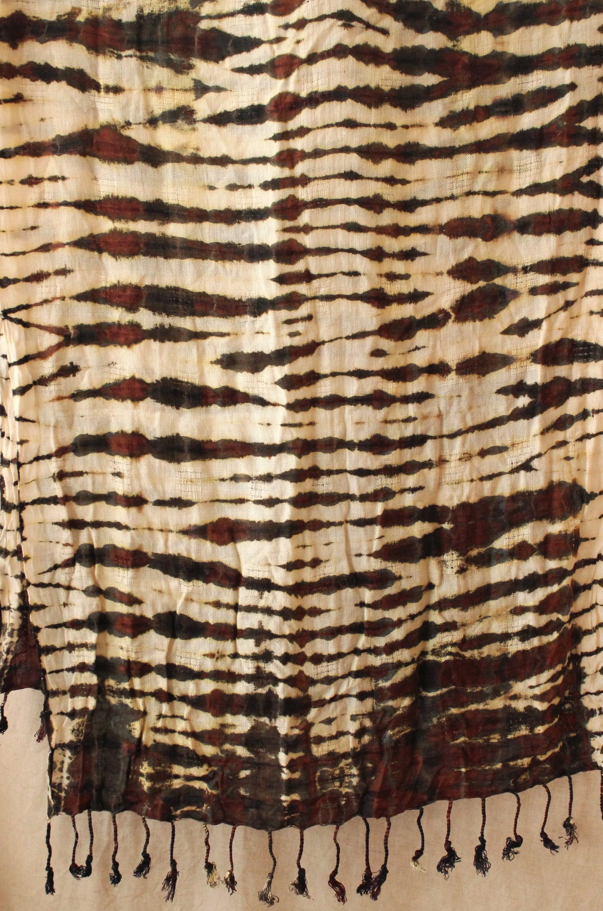 Tiger Queen Handwoven Cotton Scarf