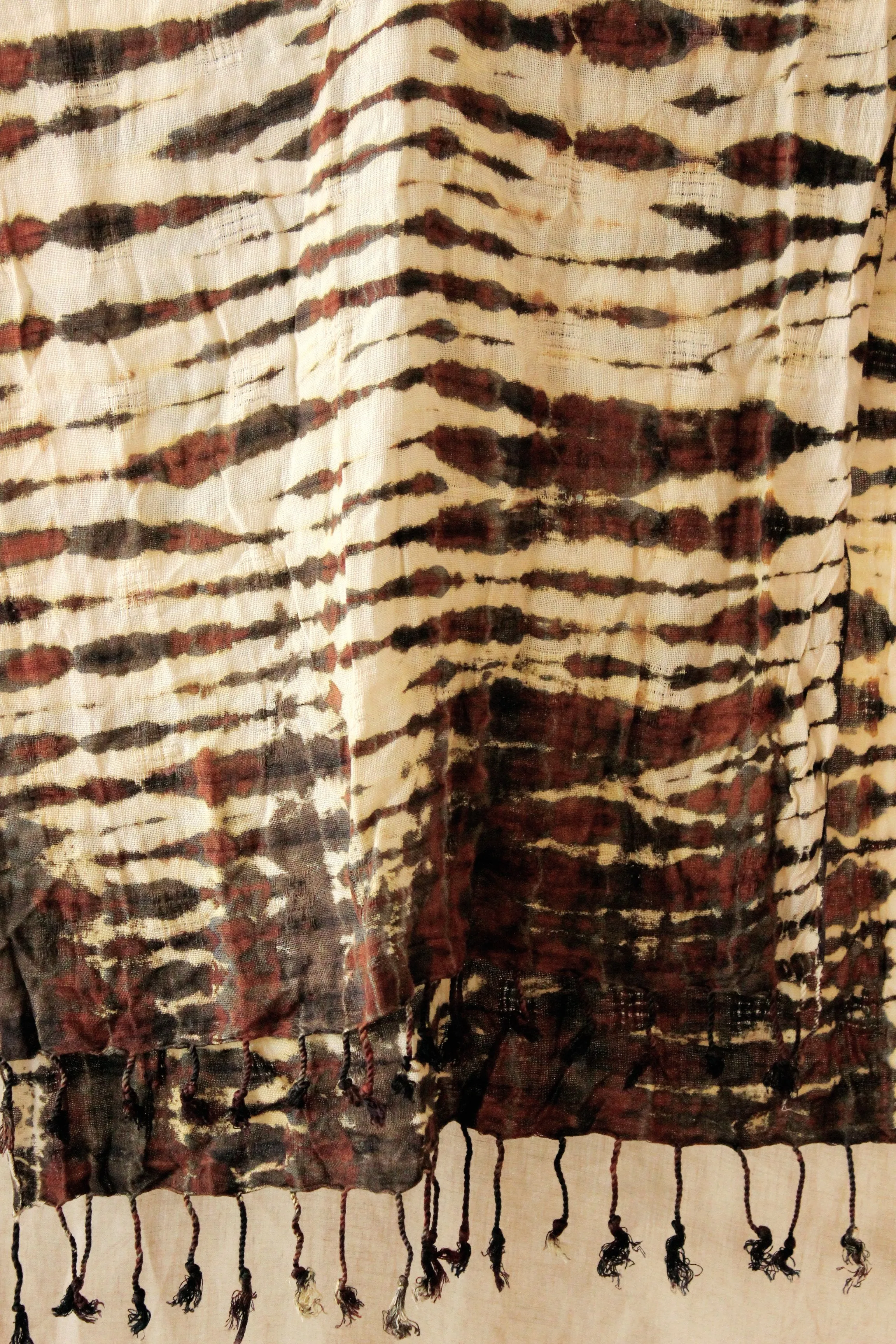 Tiger Queen Handwoven Cotton Scarf