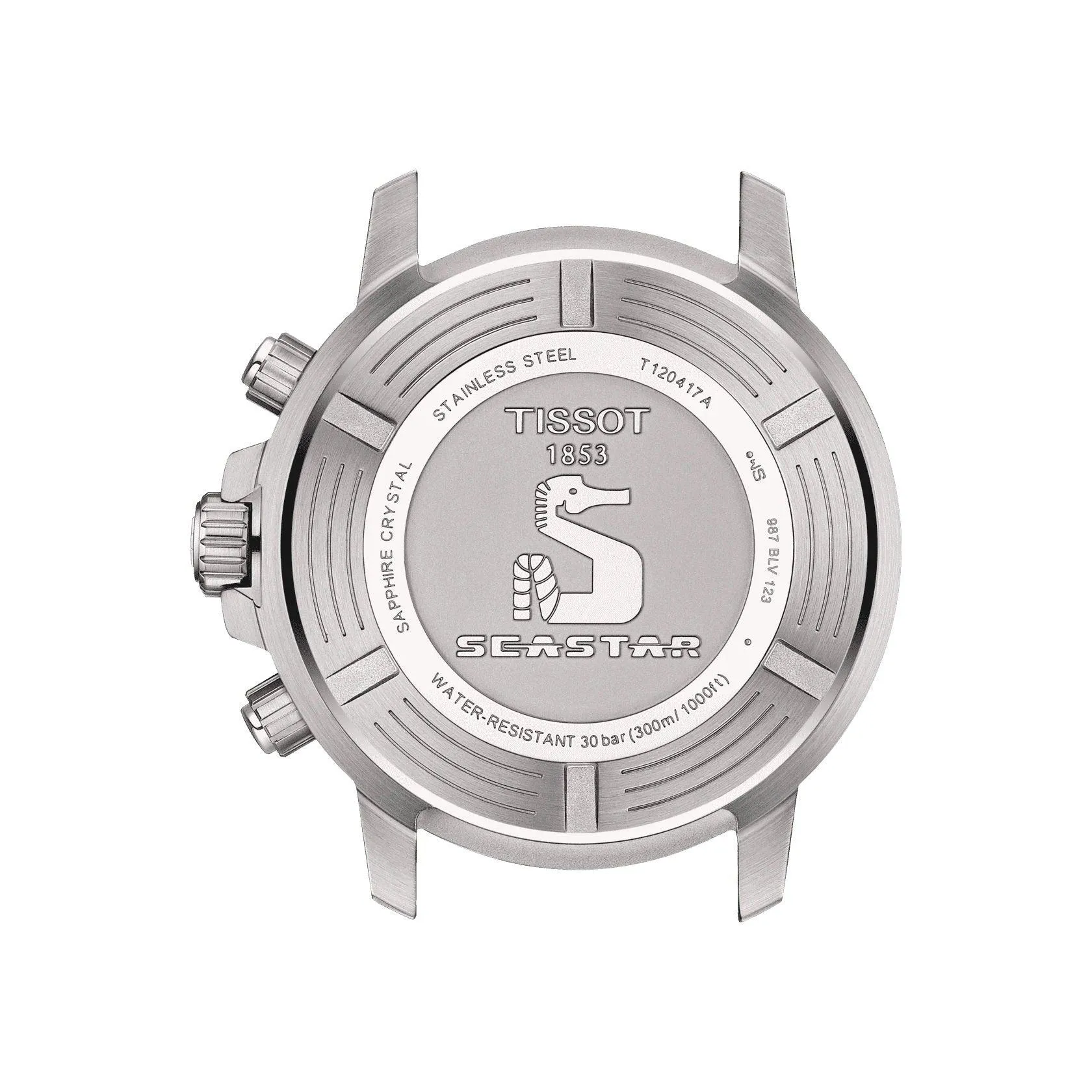 Tissot Men's Watch Seastar 1000 Chronograph 45.5mm Steel Quartz T120.417.11.091.00