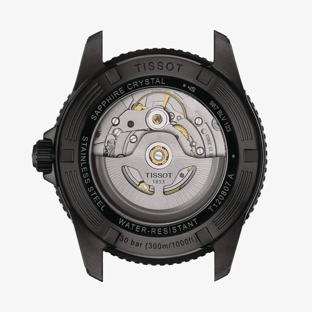Tissot Seastar 1000 Powermatic 80 Blue 40mm Dial Rubber Strap Watch | T120.807.37.041.00