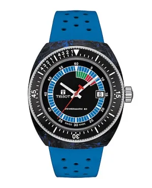 Tissot Sideral S Blue Rubber Strap Men's Watch T1454079705701