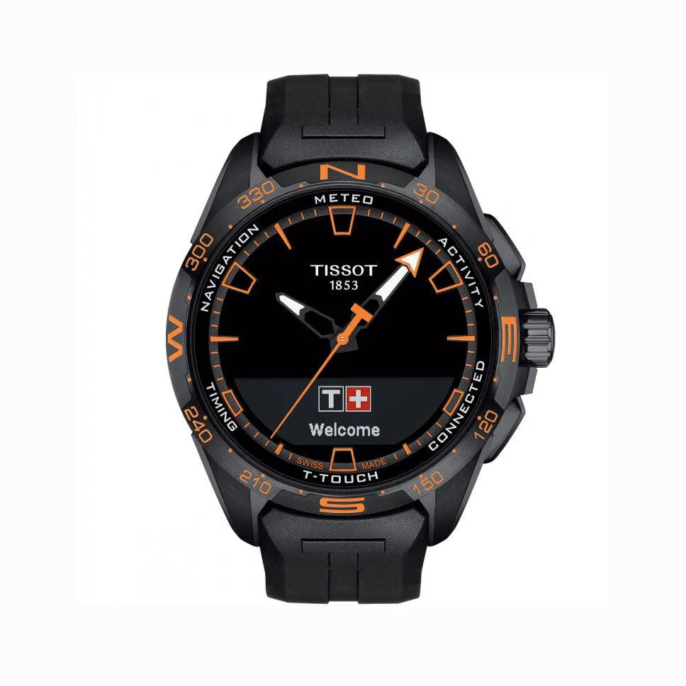 Tissot T-Touch Connect Solar 47.5mm Watch Black Quartz Titanium Finish Pvd Black T121.420.47.051.04