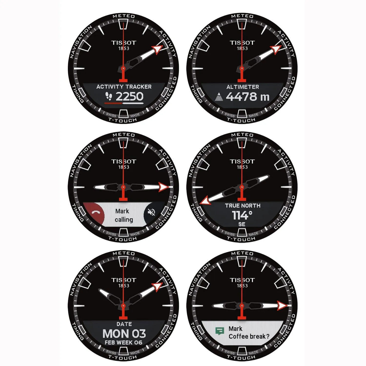 Tissot T-Touch Connect Solar 47.5mm Watch Black Quartz Titanium Finish Pvd Black T121.420.47.051.04
