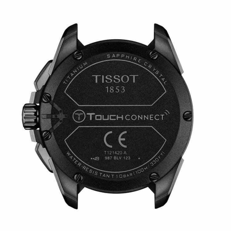 Tissot T-Touch Connect Solar 47.5mm Watch Black Quartz Titanium Finish Pvd Black T121.420.47.051.04
