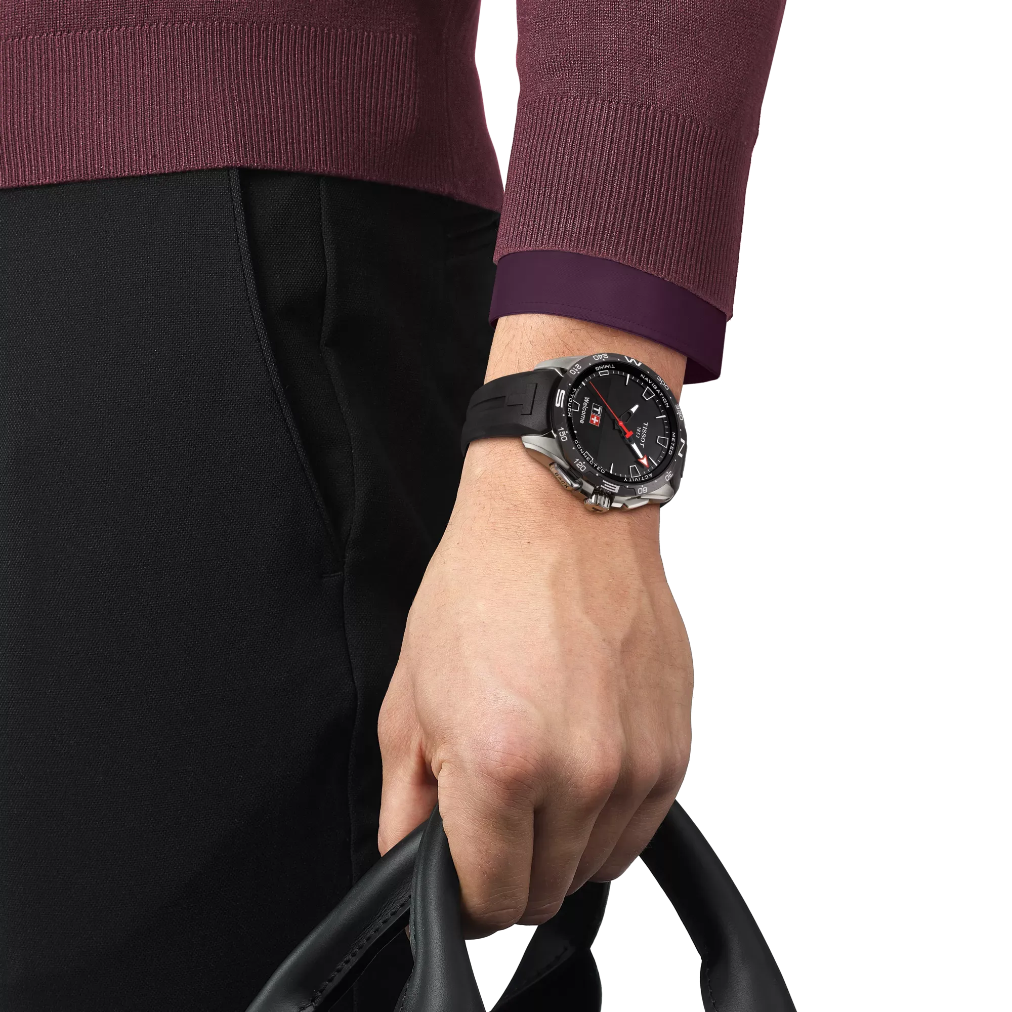Tissot T-touch Connect Solar Quartz Analog-Digital Black Dial Men's Watch T121.420.47.051.00