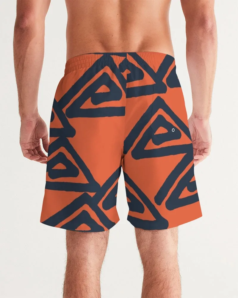 Triangle Labyrinth Masculine Swim Trunk