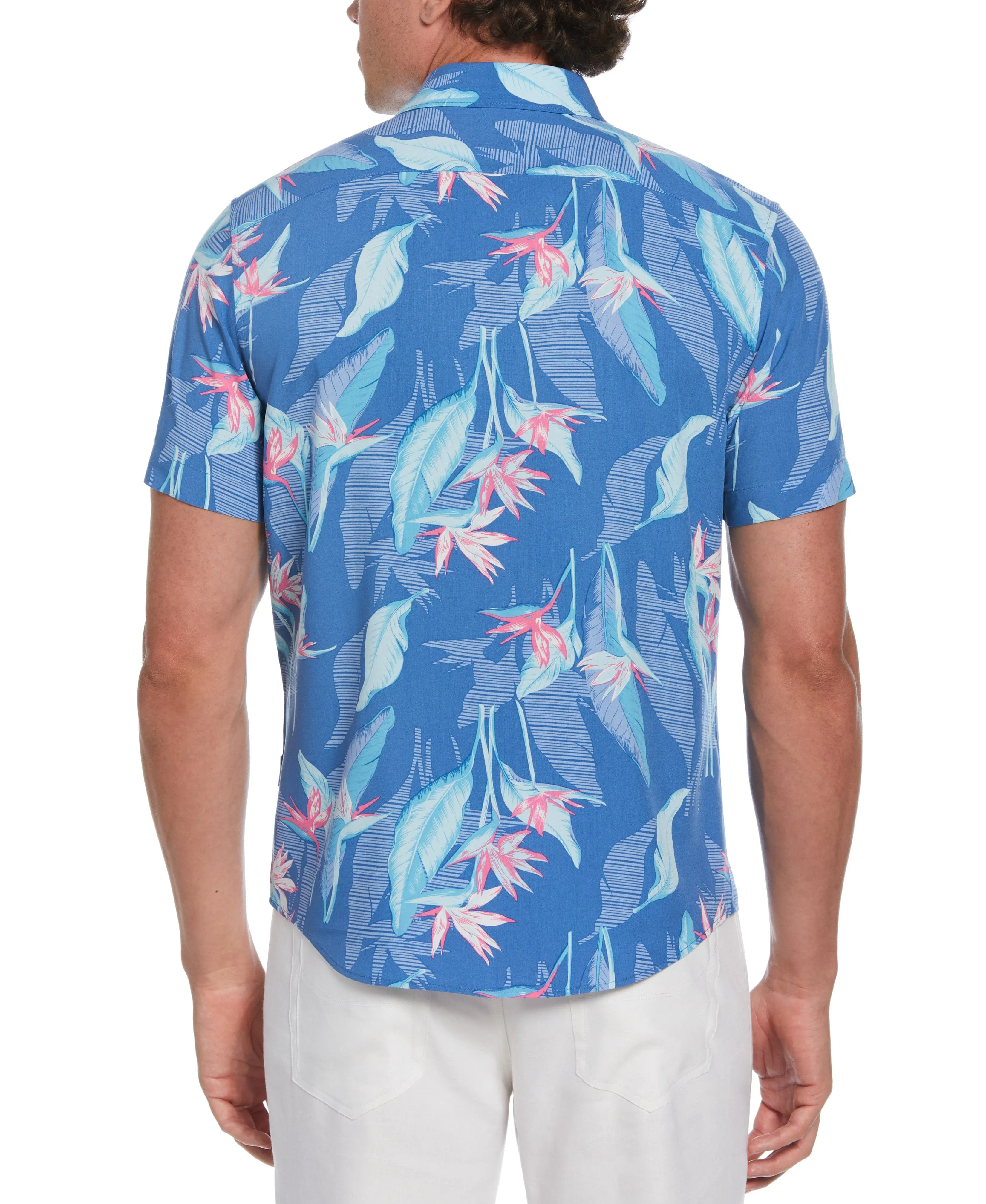 Tropical Leaves Floral Print Shirt