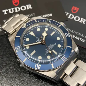 Tudor Black Bay Fifty-Eight 79030B Blue Stainless Steel Wristwatch with Box and Papers