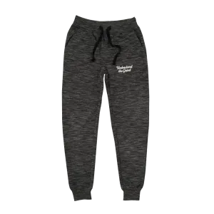Understand the Grind Script Women's French Terry Jogger - Marled Ash