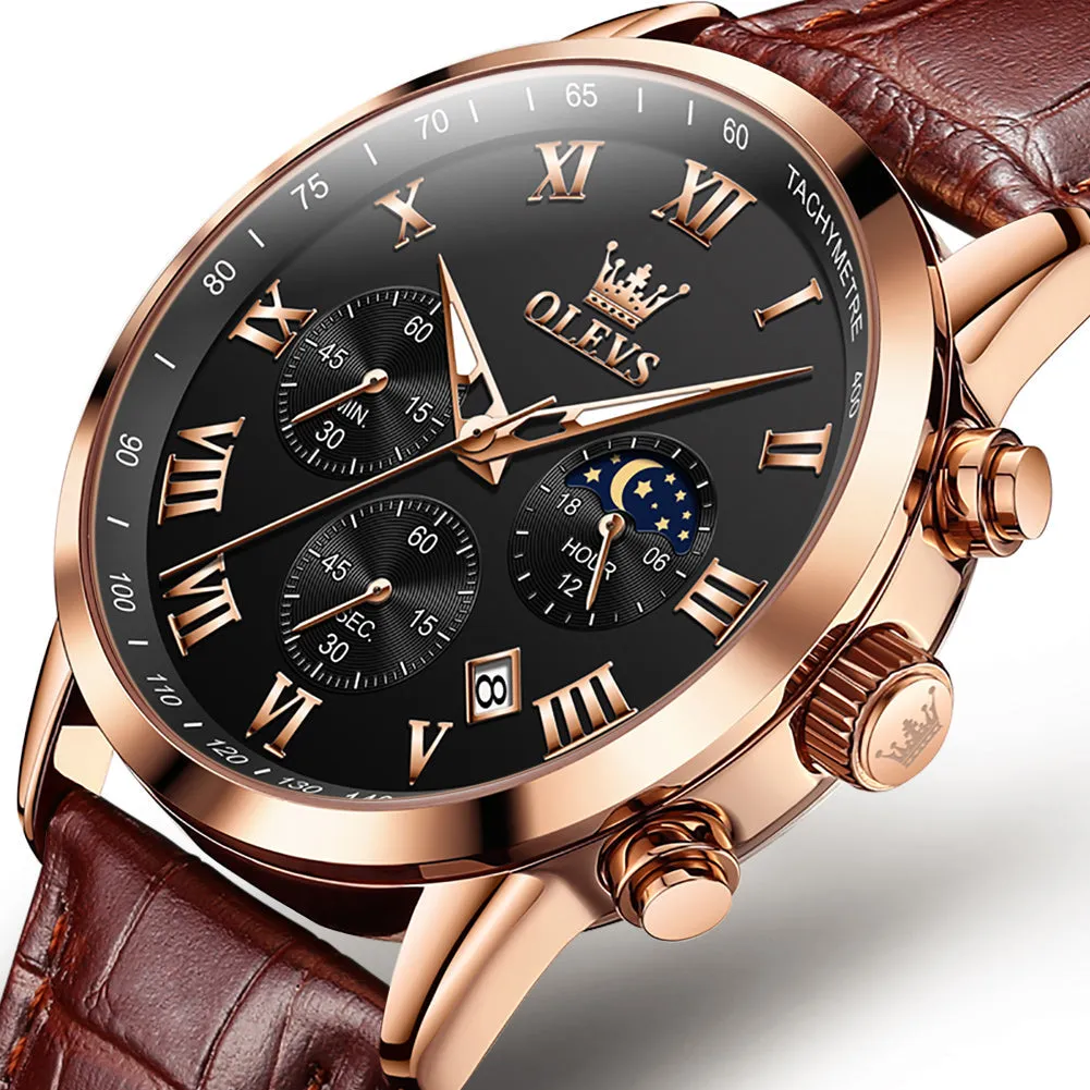 Versatile Timing Waterproof Glow-in-the-dark Quartz Watch Men's Watch