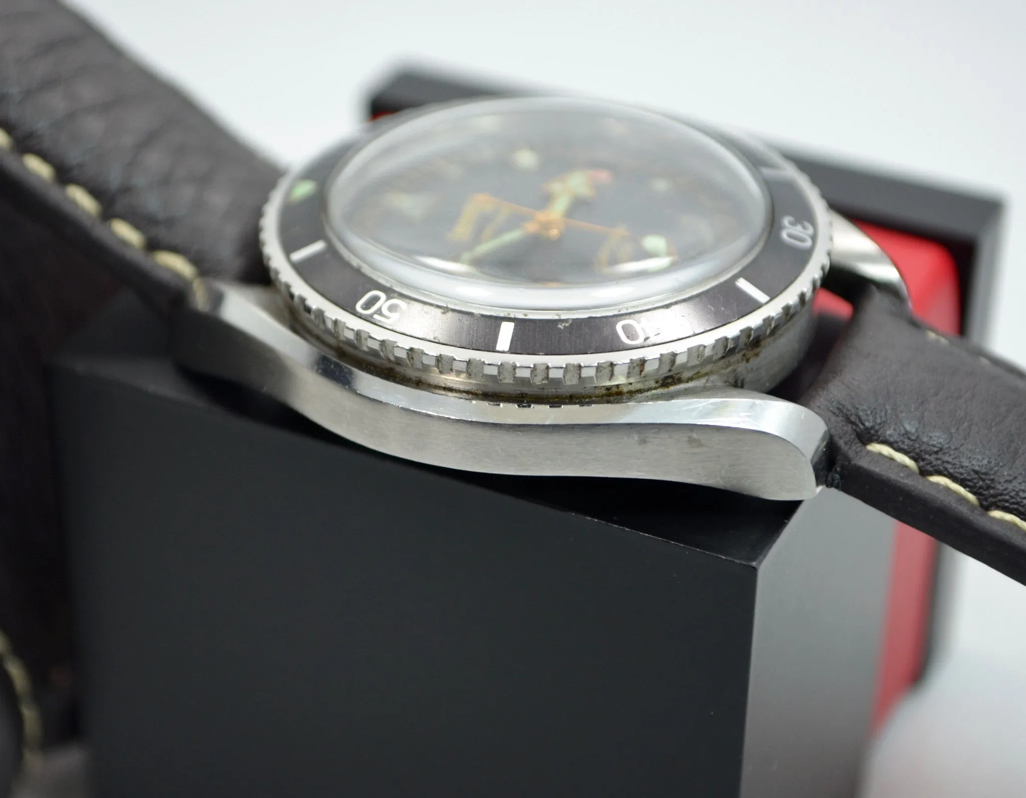 Vintage Eberhard & Co. Scafograf 200 Date Stainless Steel Divers Watch