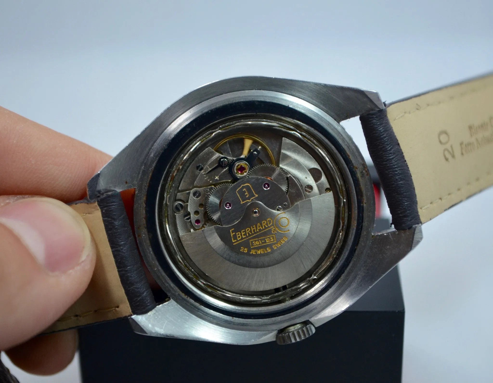 Vintage Eberhard & Co. Scafograf 200 Date Stainless Steel Divers Watch
