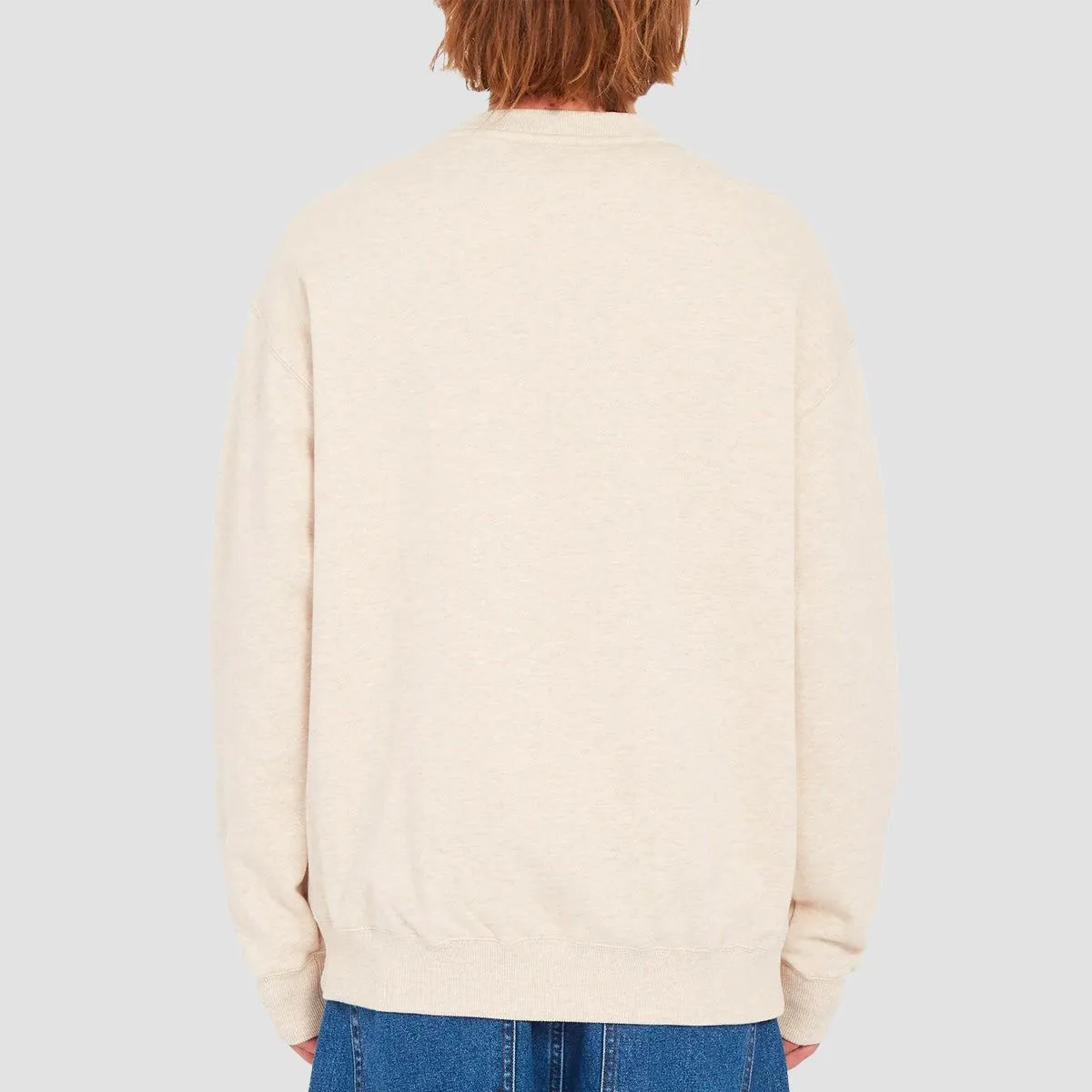 Volcom Single Stone Mind Invasion Crew Sweat Whitecap Grey