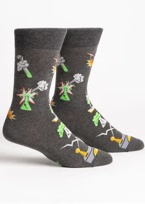 Weird Science Glow-in-the-Dark Men's Socks