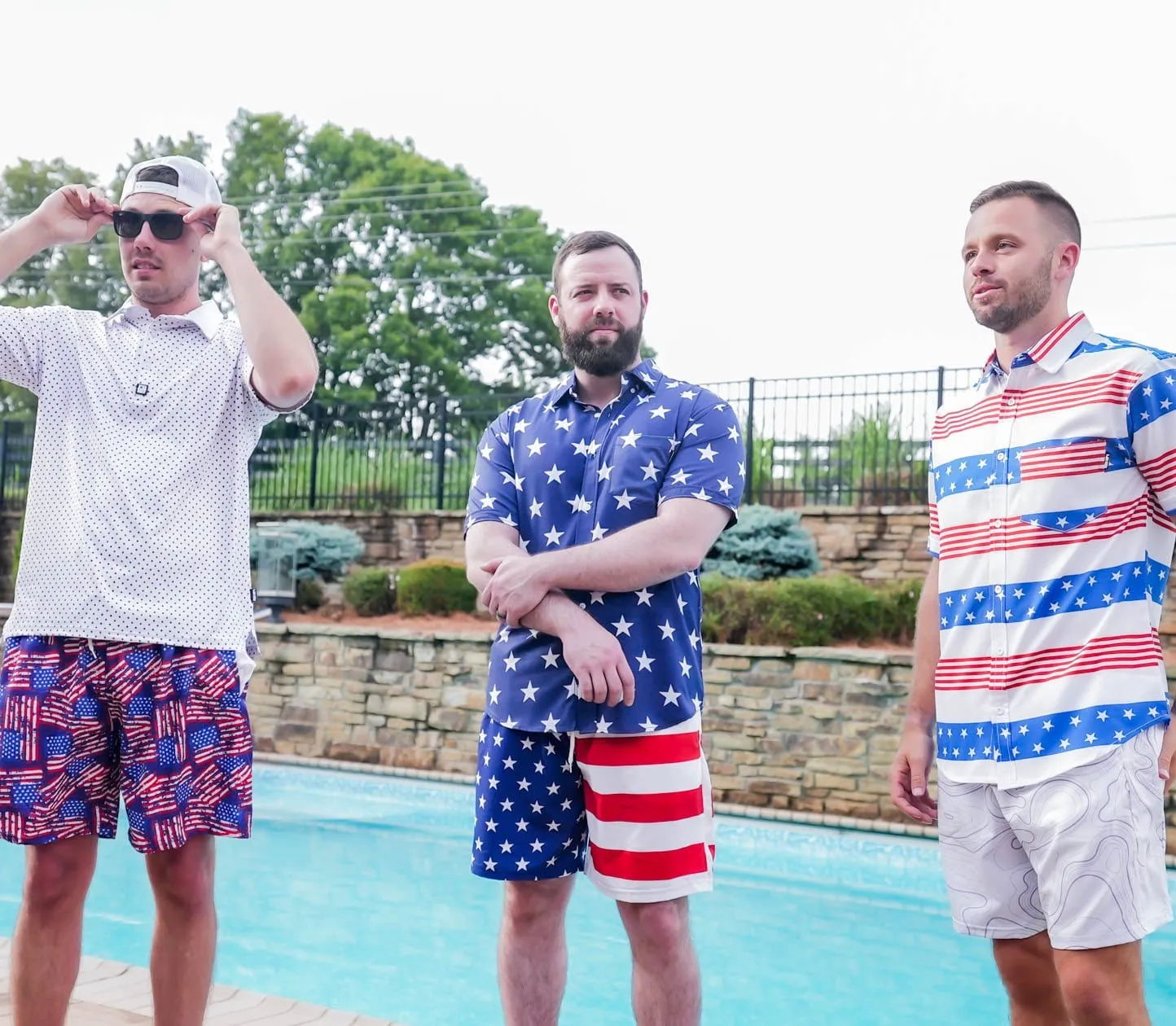 White Topo Swim Trunks