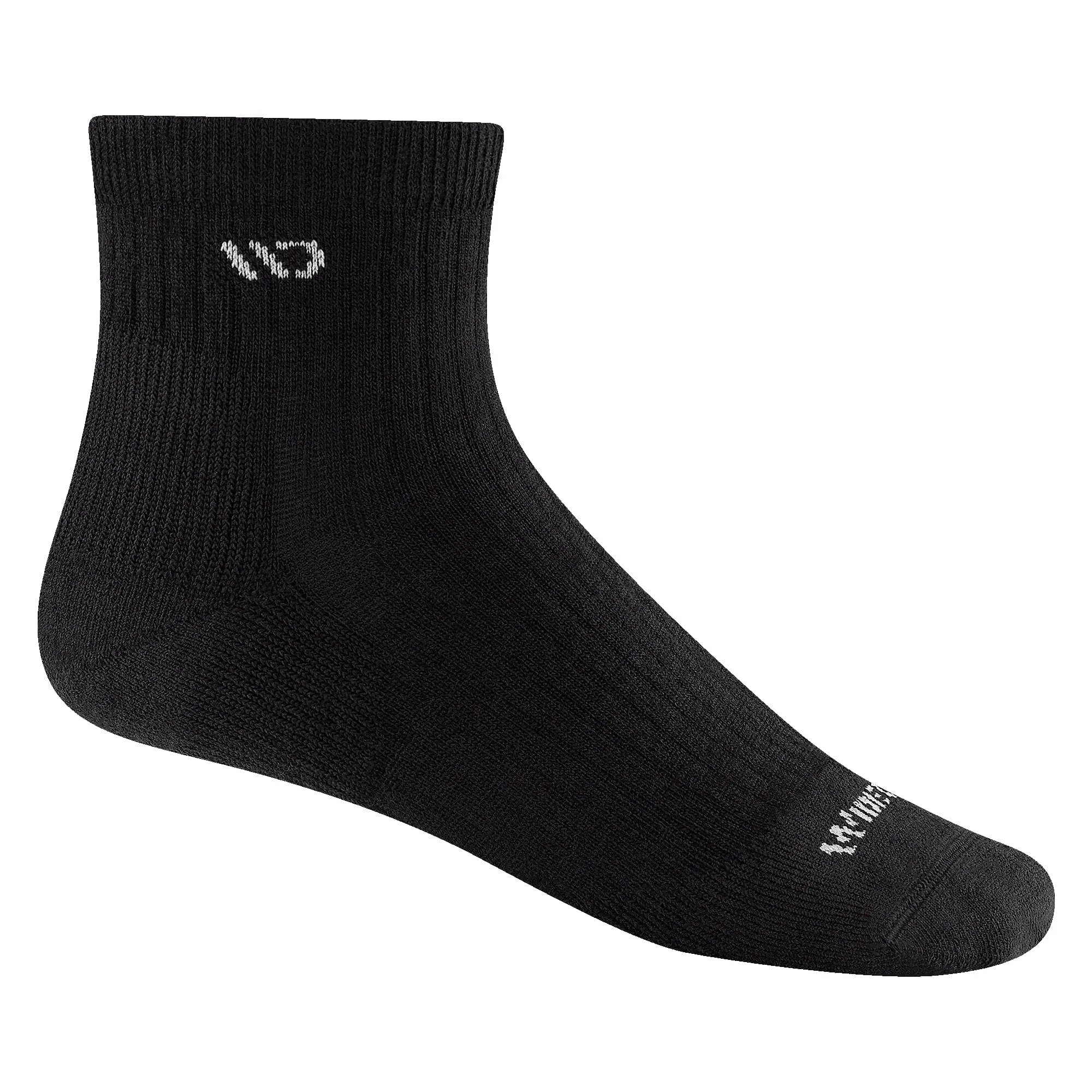 Wide Open Mens Solid Cushioned Quarter Socks