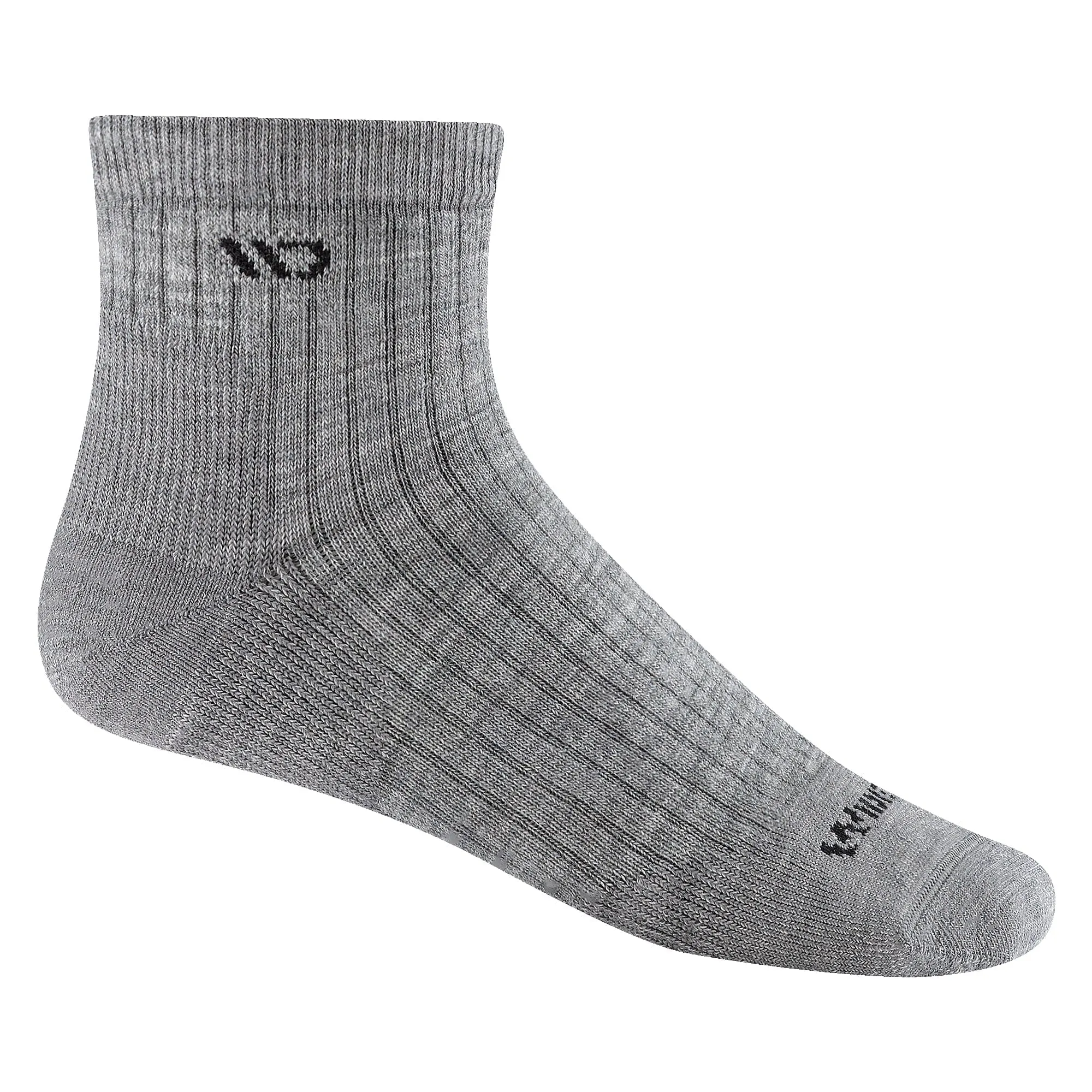 Wide Open Mens Solid Cushioned Quarter Socks