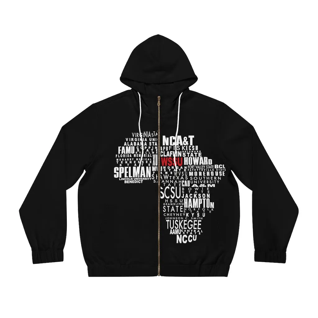 WSSU AFRICA HBCU PRIDE UNISEX FULL-ZIP HOODIE
