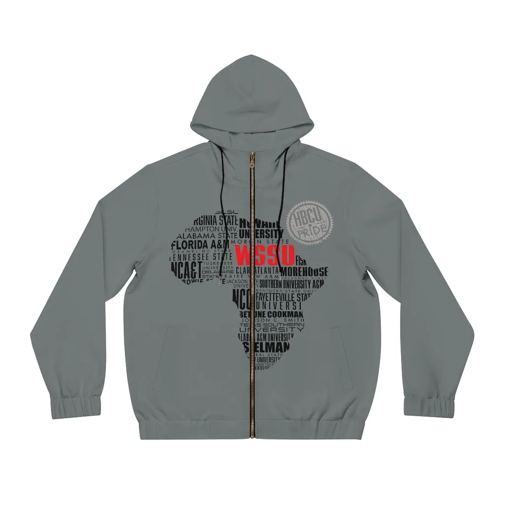 WSSU AFRICA HBCU PRIDE UNISEX FULL-ZIP HOODIE