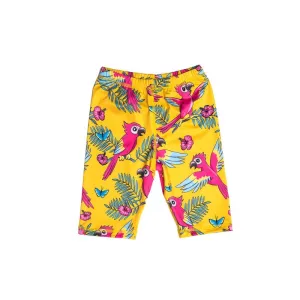 Yellow Parrot Swim Shorts - 1 Left Size 2-4 years